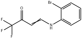 4-(2-broMophenylaMino)-1,1,1-trifluorobut-3-en-2-one Structure