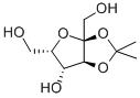 알파-l-소르보푸라노스,2,3-O-(1-메틸에틸리덴)- 구조식 이미지
