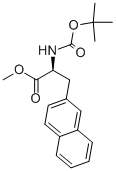 (S)-2-TERT-BUTOXYCARBONYLAMINO-3-NAPHTHALEN-2-YL-PROPIONICACID메틸에스테르 구조식 이미지