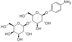 p-Aminophenyl β-D-lactopyranoside 구조식 이미지