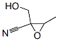 Oxiranecarbonitrile,  2-(hydroxymethyl)-3-methyl-  (9CI) Structure