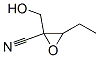 Oxiranecarbonitrile,  3-ethyl-2-(hydroxymethyl)-  (9CI) Structure