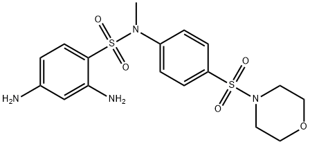 N-메틸-N-[(MORPHOLIN-4-YL)술포페닐]-2,4-DIAMINO-BENZENESULFONAMIDE 구조식 이미지