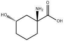 Cyclohexanecarboxylic acid, 1-amino-3-hydroxy-, (1S-cis)- (9CI) Structure