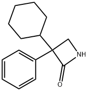 3-Cyclohexyl-3-phenylazetidin-2-one Structure