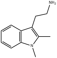 1,2-디메틸-1H-인돌-3-에틸아민 구조식 이미지