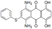 1,4-디아미노-5,8-디히드록시-2-(페닐티오)안트라퀴논 구조식 이미지