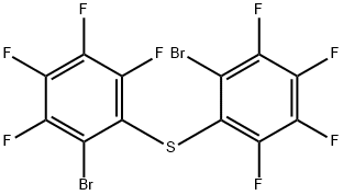 Bis(2-bromo-3,4,5,6-tetrafluorophenyl) sulfide Structure