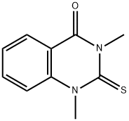 2,3-Dihydro-1,3-dimethyl-2-thioxoquinazolin-4(1H)-one 구조식 이미지