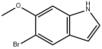 1H-Indole, 5-broMo-6-Methoxy- 구조식 이미지