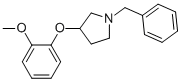 1-벤질-3-(O-메톡시페녹시)피롤리딘 구조식 이미지