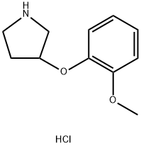 3-(O-메톡시페녹시)피롤리딘염화물 구조식 이미지