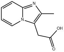 2-메틸이미다조(1,2-a)피리딘-3-아세트산 구조식 이미지