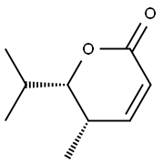 2H-Pyran-2-one,5,6-dihydro-5-methyl-6-(1-methylethyl)-,cis-(9CI) Structure