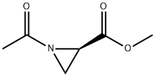 2-Aziridinecarboxylicacid,1-acetyl-,methylester,(2R)-(9CI) Structure