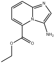 이미다조[1,2-a]피리딘-5-카르복실산,3-아미노-,에틸에스테르(9Cl) 구조식 이미지