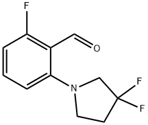 6-Fluoro-2-(3,3-difluoropyrrolidin-1-yl)benzaldehyde Structure