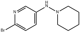 6-Bromo-N-(piperidin-1-yl)pyridin-3-amine Structure