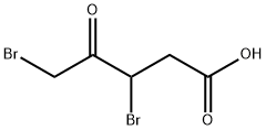 pentanoic acid, 3,5-dibromo-4-oxo Structure