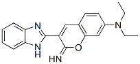 3-(1H-benzoimidazol-2-yl)-N,N-diethyl-2-imino-chromen-7-amine Structure