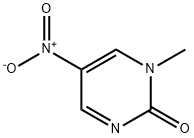1-메틸-5-니트로-2(1H)-피리미디논 구조식 이미지