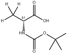 D-ALANINE-3,3,3-D3-N-T-BOC Structure