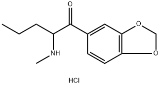 2-(MethylaMino)-3',4'-(Methylenedioxy)valerophenone Hydrochloride Structure