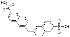 2-Naphthalenesulfonic acid, 6,6-methylenebis- Structure