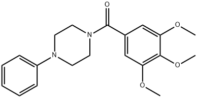 1-Phenyl-4-(3,4,5-trimethoxybenzoyl)piperazine Structure