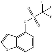 benzofuran-4-yl trifluoromethanesulfonate 구조식 이미지
