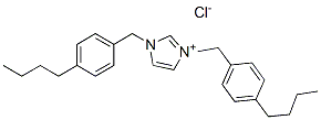 1,3-bis[(4-butylphenyl)methyl]-1H-imidazolium chloride Structure