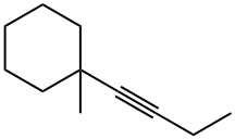 Cyclohexane, 1-(1-butynyl)-1-methyl- (9CI) Structure