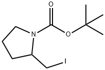 tert-Butyl 2-(iodomethyl)-1-pyrrolidinecarboxylate Structure