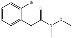 2-(2-BROMOPHENYL)-N-METHOXY-N-METHYLACETAMIDE Structure