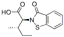 (2S,3S)-3-METHYL-2-(3-OXO-2,3-DIHYDRO-1,2-BENZISOTHIAZOL-2-YL)VALERIC ACID Structure