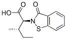 (2S,3S)-3-METHYL-2-(3-OXO-2,3-DIHYDRO-1,2-BENZISOTHIAZOL-2-YL)VALERIC ACID 구조식 이미지