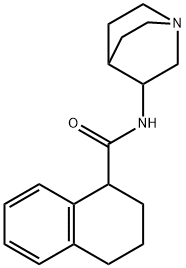 N-(1-azabicyalo[2,2,2]oct-3S-yl)-1,2,3,4-tetrahydronaphthalen-1S-ylcarboxamine 구조식 이미지