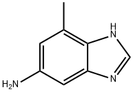 1H-벤즈이미다졸-5-아민,7-메틸-(9CI) 구조식 이미지