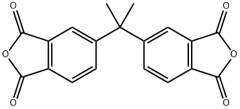 5-[2-(1,3-dioxoisobenzofuran-5-yl)propan-2-yl]isobenzofuran-1,3-dione 구조식 이미지