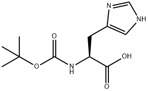 N-Boc-L-Histidine 구조식 이미지