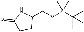 5-((tert-부틸디메틸실릴옥시)메틸)피롤리딘-2-온 구조식 이미지