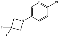 2-Bromo-5-(3,3-difluoroazetidin-1-yl)pyridine Structure