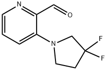 3-(3,3-Difluoropyrrolidin-1-yl)picolinaldehyde Structure