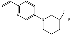 5-(3,3-Difluoropiperidin-1-yl)picolinaldehyde Structure