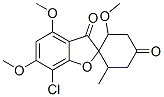 7-Chloro-2',4,6-trimethoxy-6'-methylspiro[benzofuran-2(3H),1'-cyclohexane]-3,4'-dione 구조식 이미지