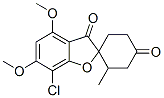 7-Chloro-4,6-dimethoxy-6'-methylspiro[benzofuran-2(3H),1'-cyclohexane]-3,4'-dione 구조식 이미지