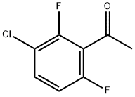 3'-CHLORO-2',6'-DIFLUOROACETOPHENONE 구조식 이미지