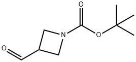 3-FORMYL-AZETIDINE-1-CARBOXYLIC ACID TERT-BUTYL ESTER Structure