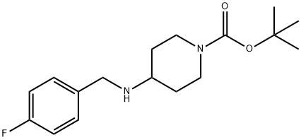 1-BOC-4-(4-FLUORO-BENZYLAMINO)-PIPERIDINE Structure