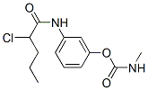 2-클로로-N-[3-(N-메틸카르바모일옥시)페닐]발레르아미드 구조식 이미지